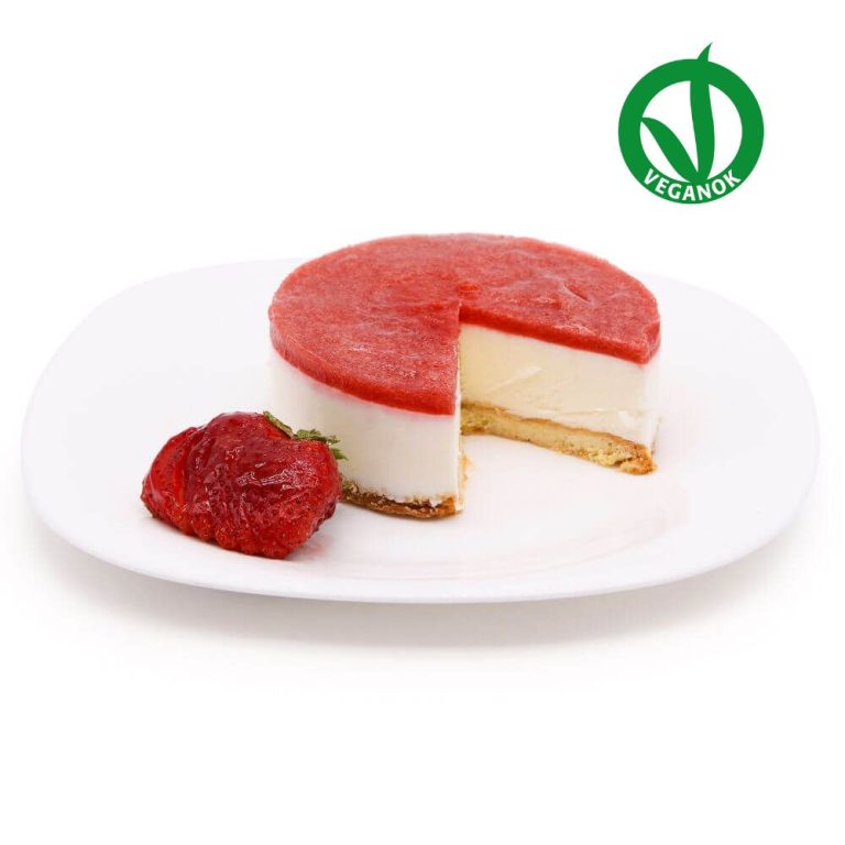 cheesecake vegana alla fragola