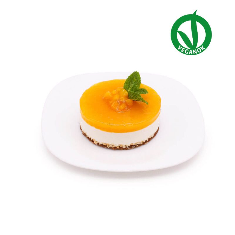 cheesecake vegana mango