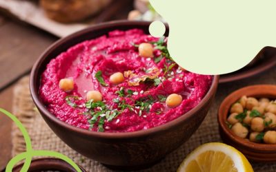 Hummus di barbabietola e ceci