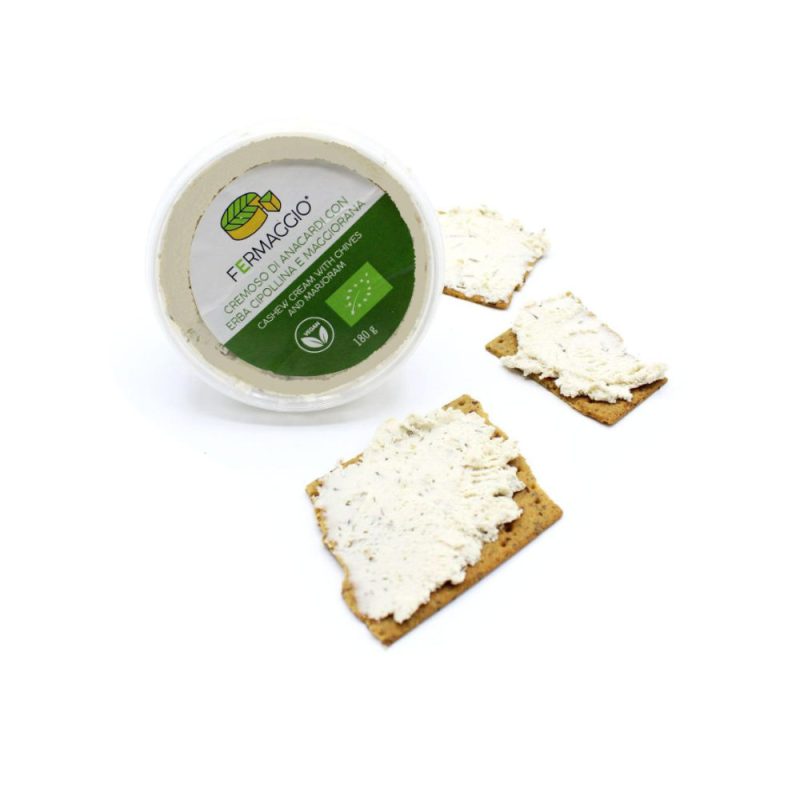Cremoso di anacardi all'Erba Cipollina e Maggiorana Bio 180g di Fermaggio®